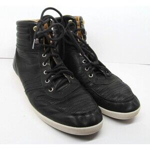 UGG Australia  Black Leather Ankle Boots Mens Size US 11   Vibram Soles VGC